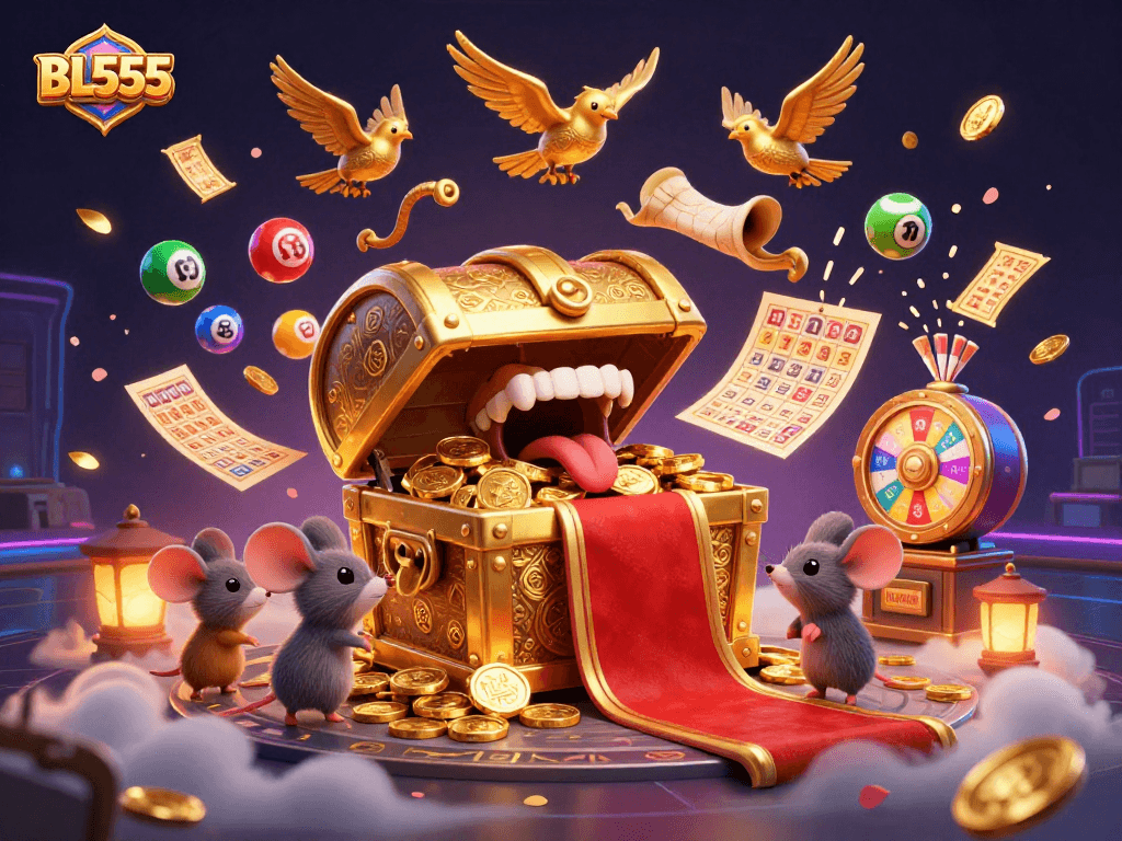 Engage with BL555's thrilling gaming opportunities surrounded by vibrant elements of winning potential.