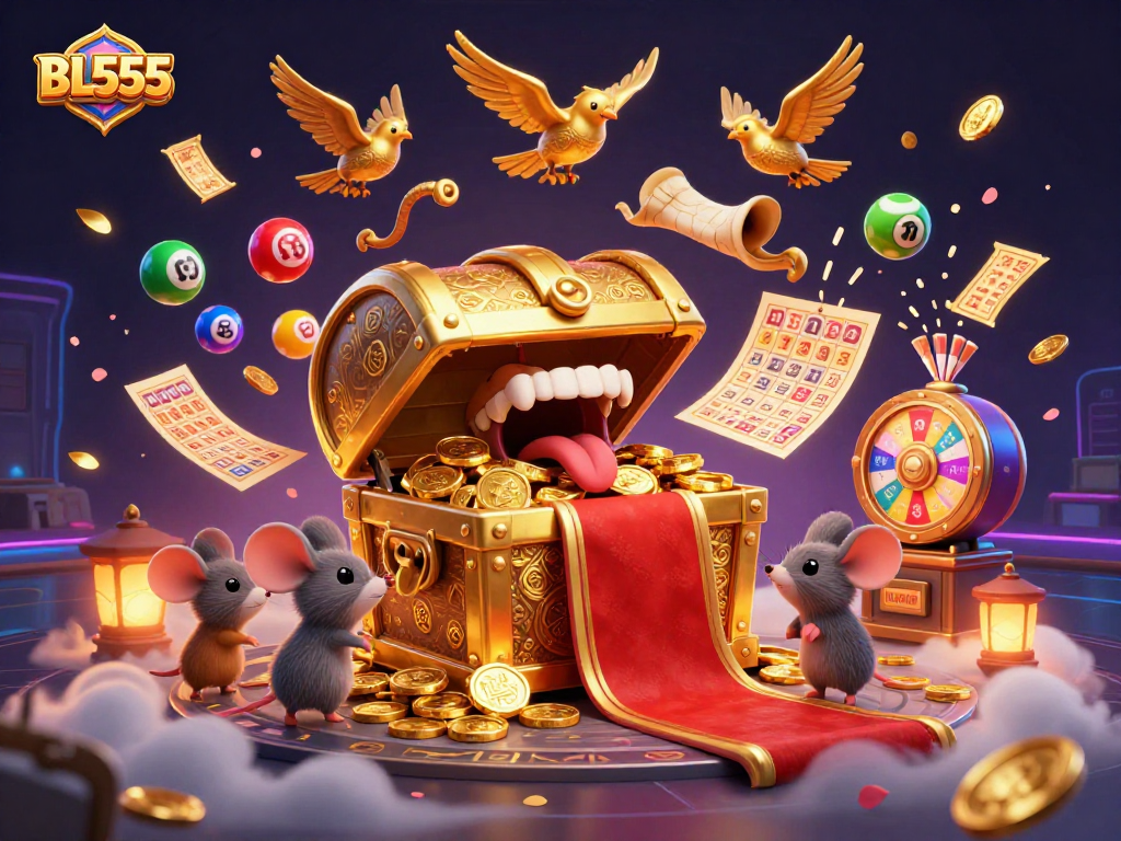 Engage with BL555's thrilling gaming opportunities surrounded by vibrant elements of winning potential.