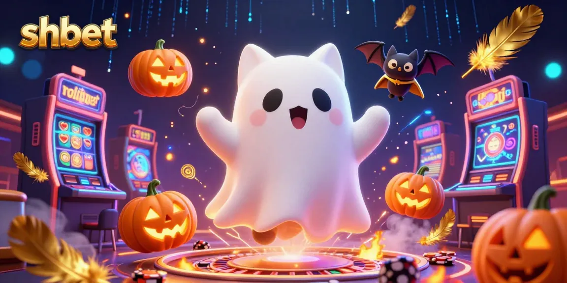 Experience thrilling moments with shbet at a vibrant casino scene featuring ghostly fun and exciting games.