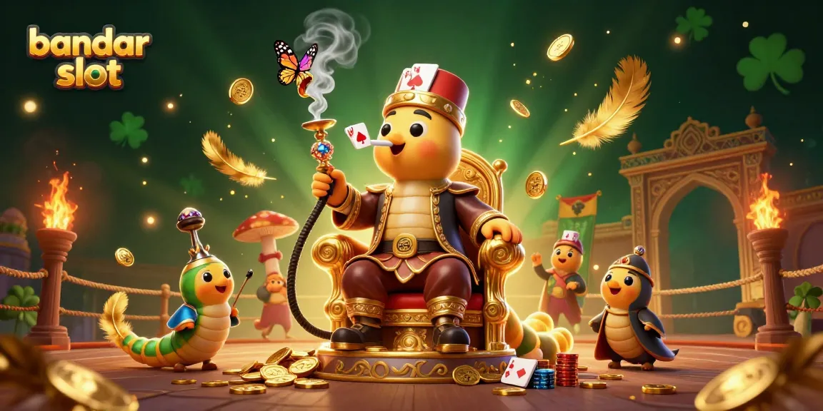 Experience thrilling action in the bandar slot arena with interactive 3D characters and casino symbols.