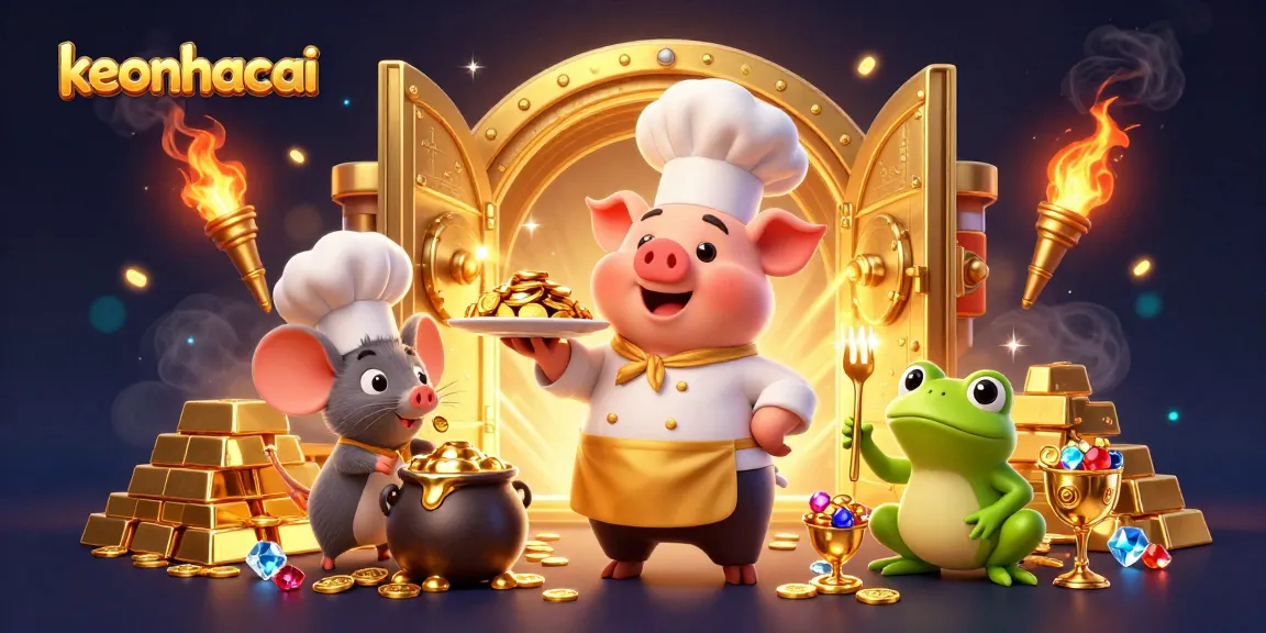 Engage with keonhacai by exploring a vibrant casino world filled with treasures and animated characters.
