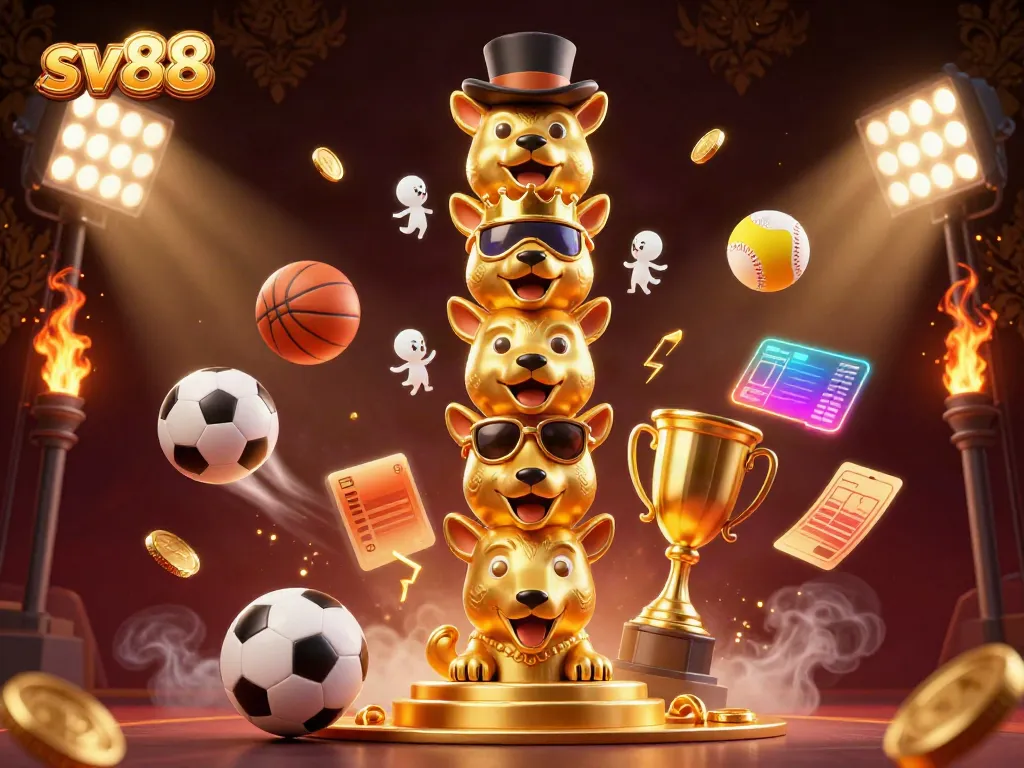 Experience thrilling sports action with sv88's casino games, featuring dynamic animations and vibrant elements.