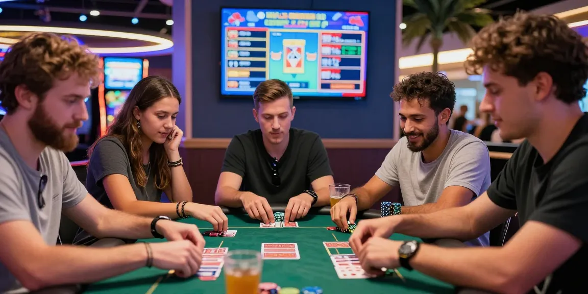 Group enjoying 토토사이트 검증 먹튀스팟 outdoor gambling environment with vibrant ambiance.