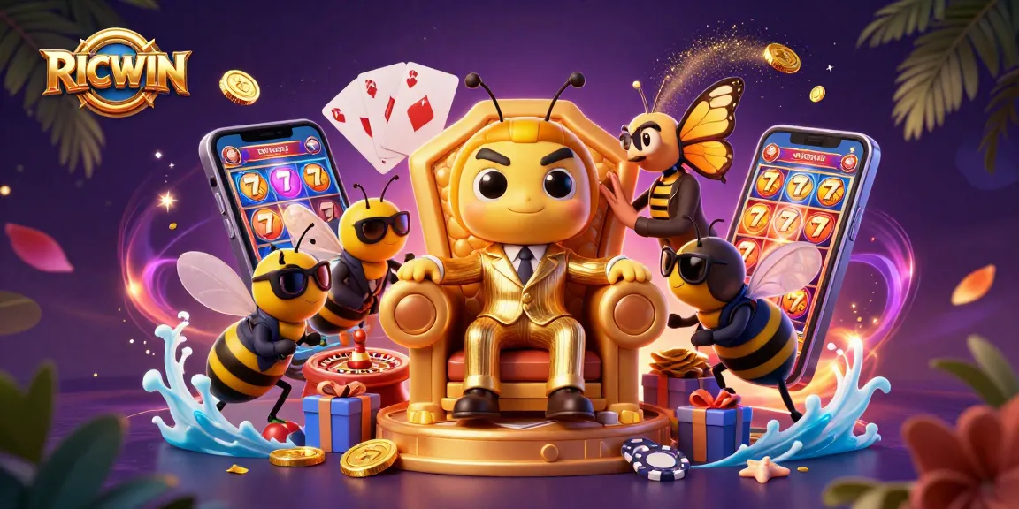 Play thrilling slots with RICWIN as the cartoon mob boss commands the casino scene